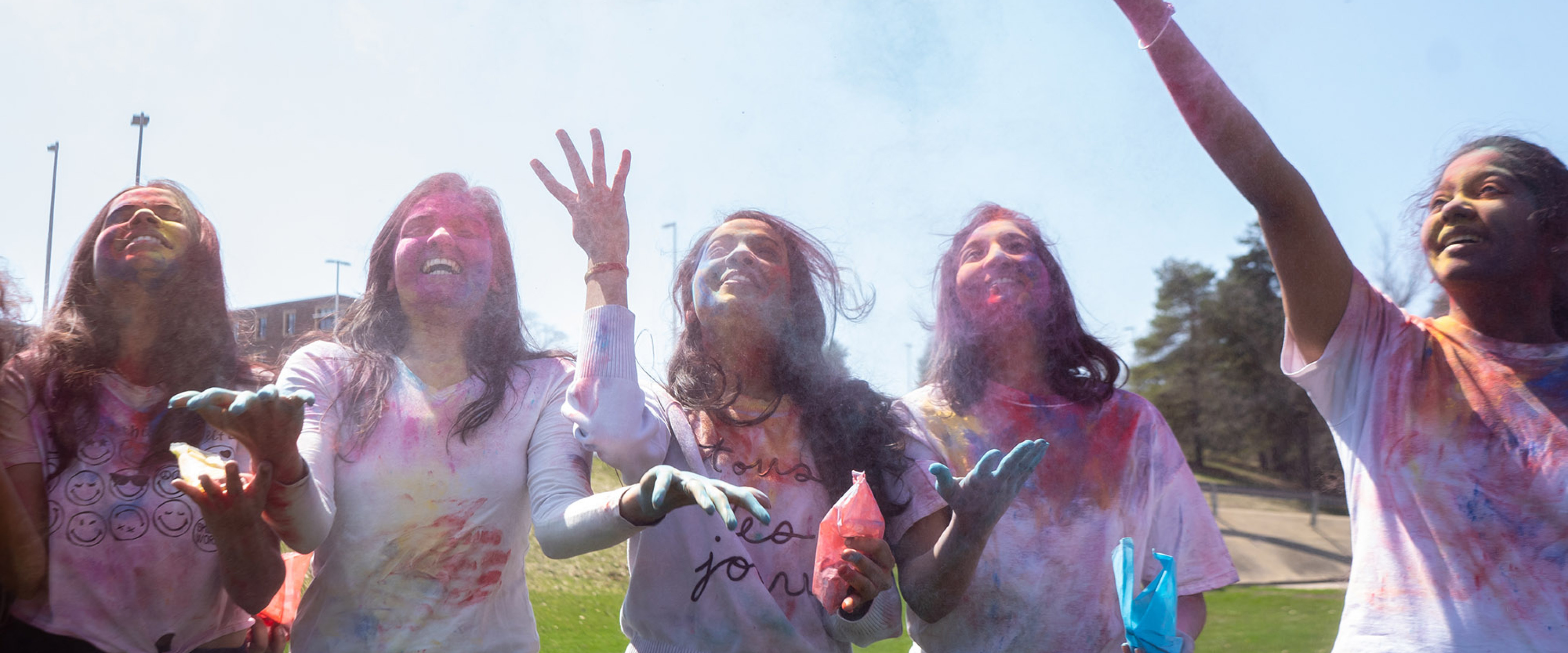 Western’s Indian Student Association RSO holds Holi Festival in WMU’s Intramural Sports Soccer Fields. This celebration welcomes the beginning of Spring as Winter comes to a close with dancing and throwing colorful powders at one another.
