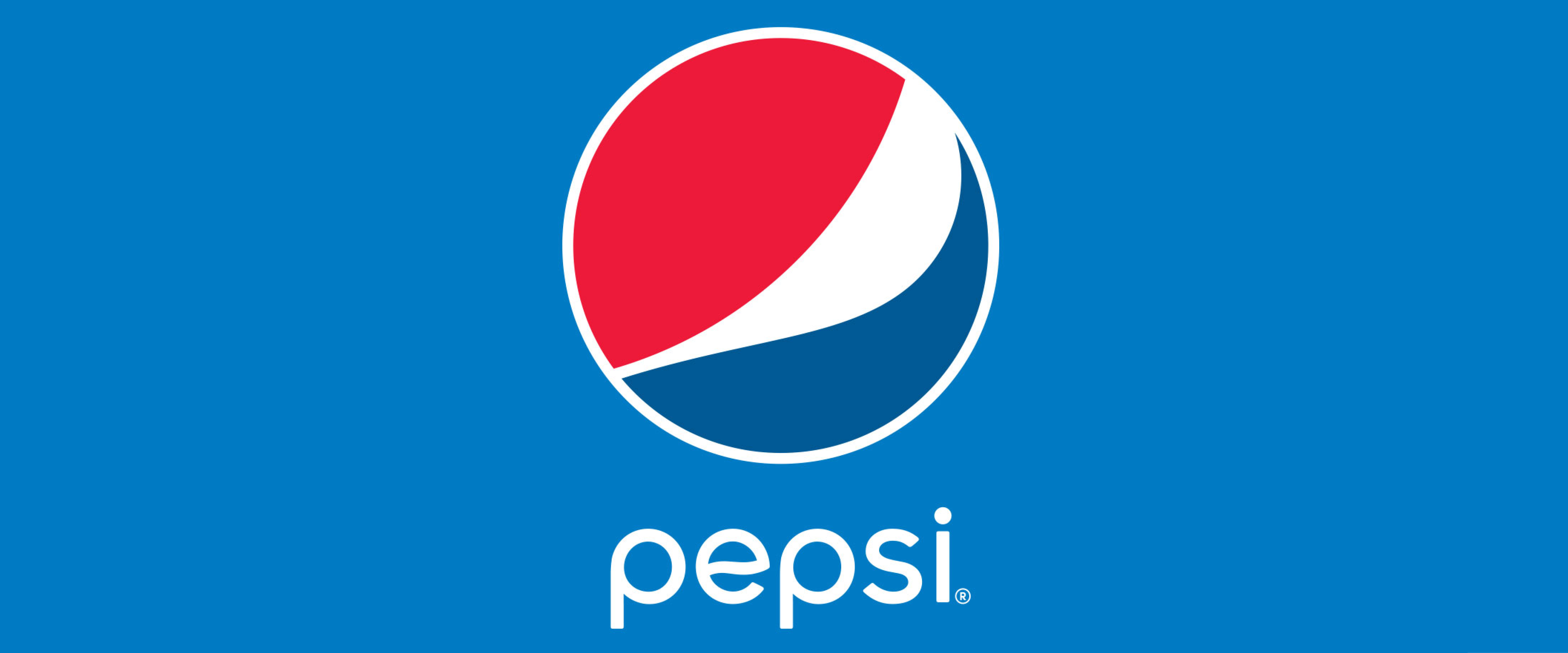 Pepsi logo on blue back ground