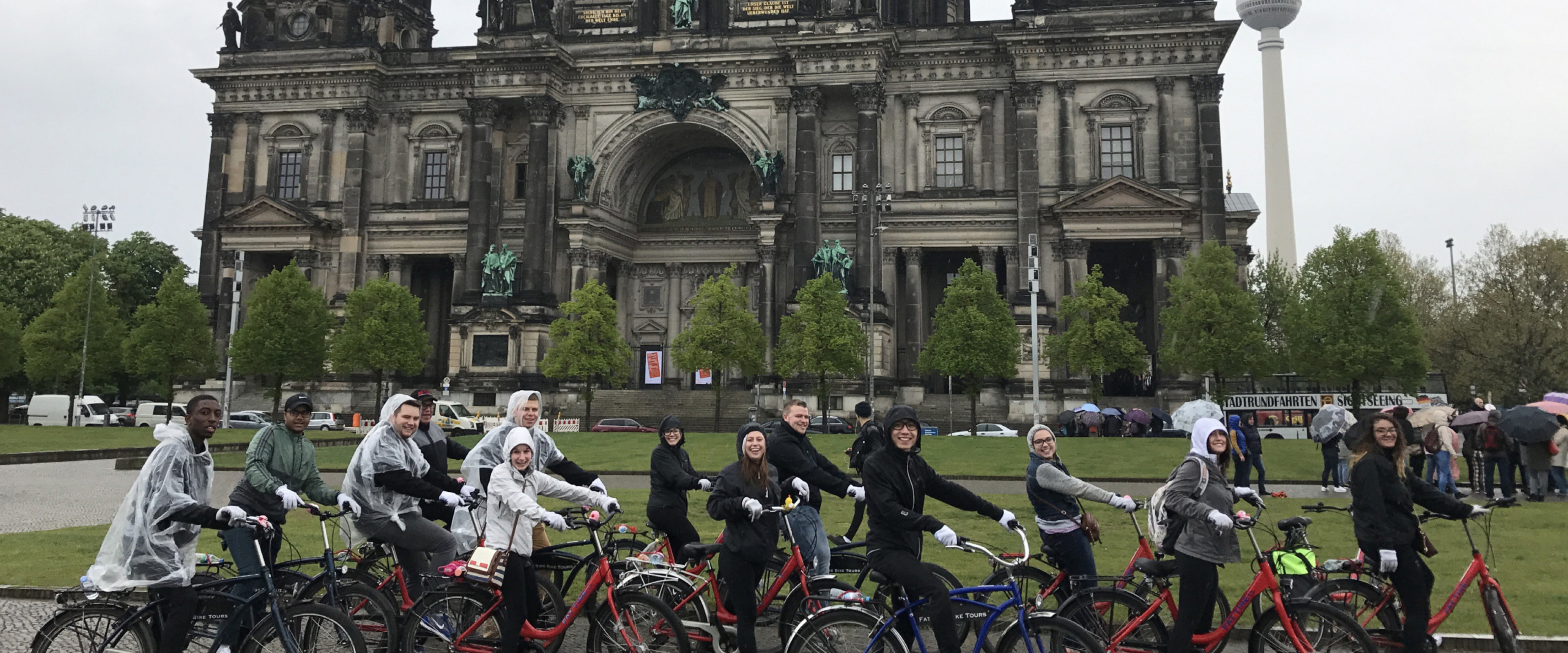 WMU student group biking in Germany