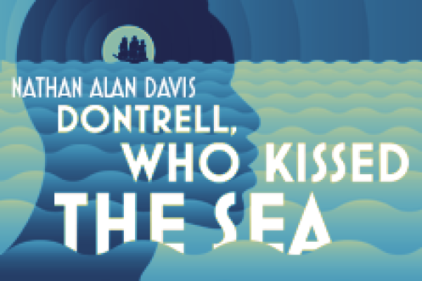 Dontrell Who Kissed The Sea in text decorated with a silhouette