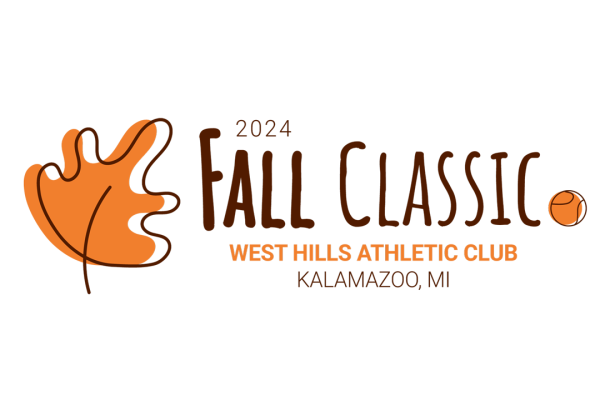 Fall Classic logo with a big orange leaf to the left of the wording.