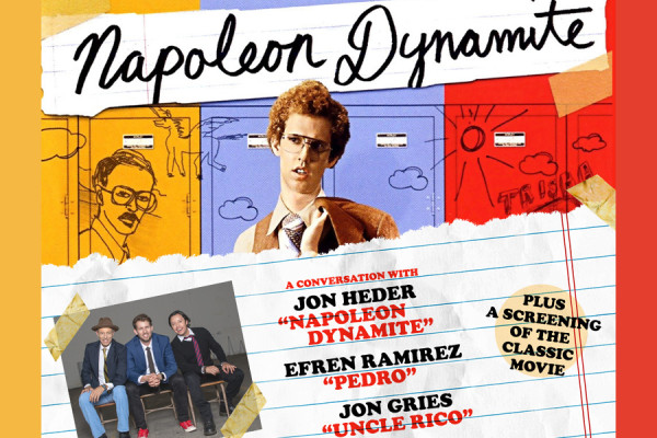 Image of Napoleon Dynamite show, lockers in background