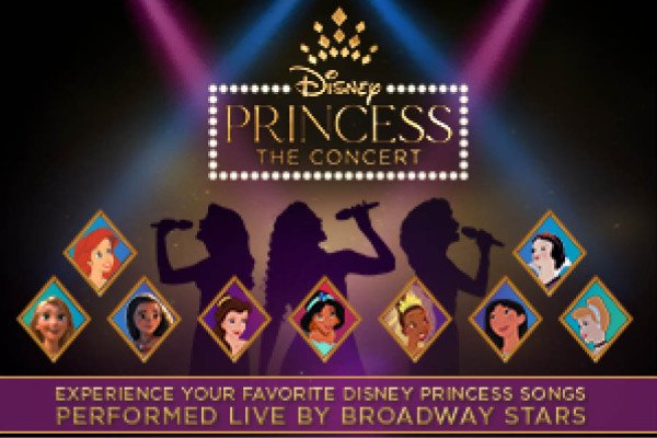 Larger Disney Princess art advertising the show