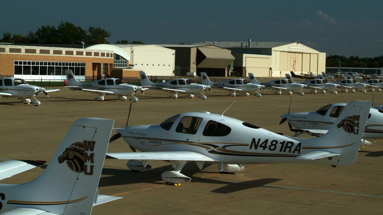 The Cirrus SR20 is the primary training aircraft at WMU to educate future pilots.