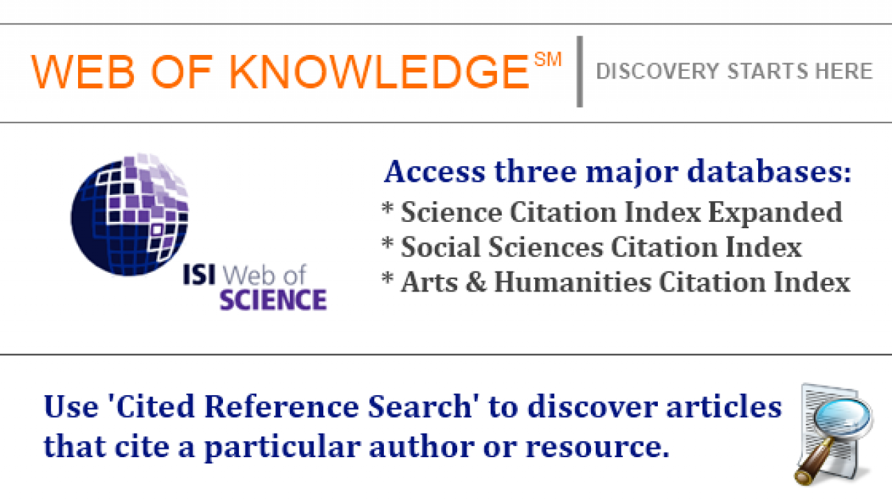 Access the Web of Science database