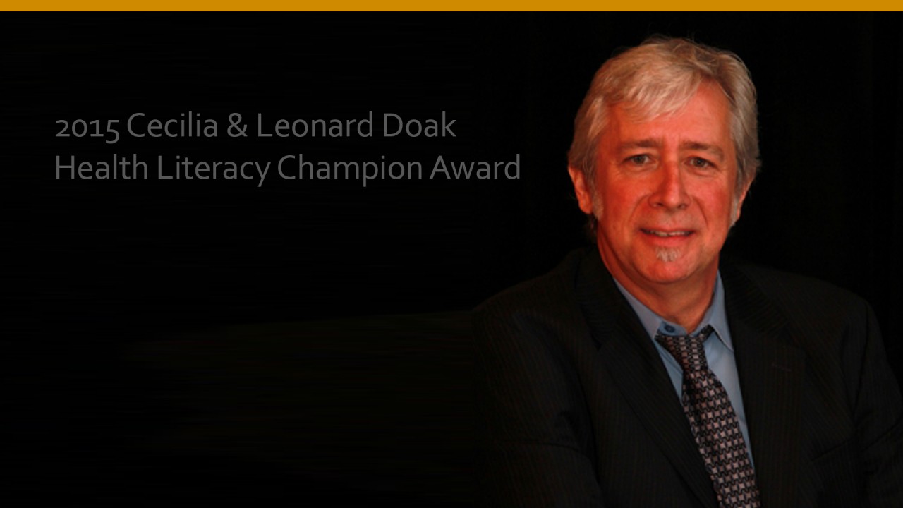 Michael Villaire, 2015 Cecilia & Leonard Doak Health Literacy Champion Award