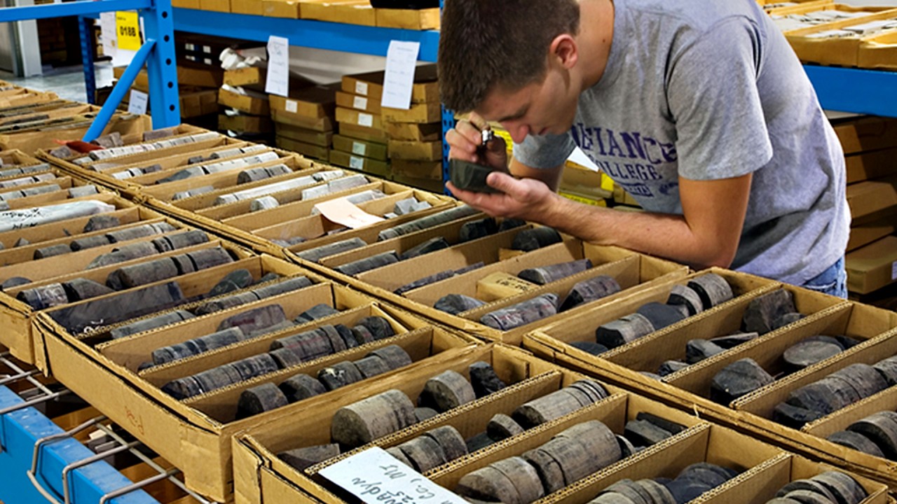 A former graduate student examples core samples