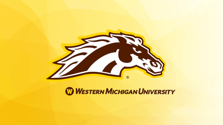 Spirit mark with Western michigan University logo gold to white background. #WMU2024GRAD