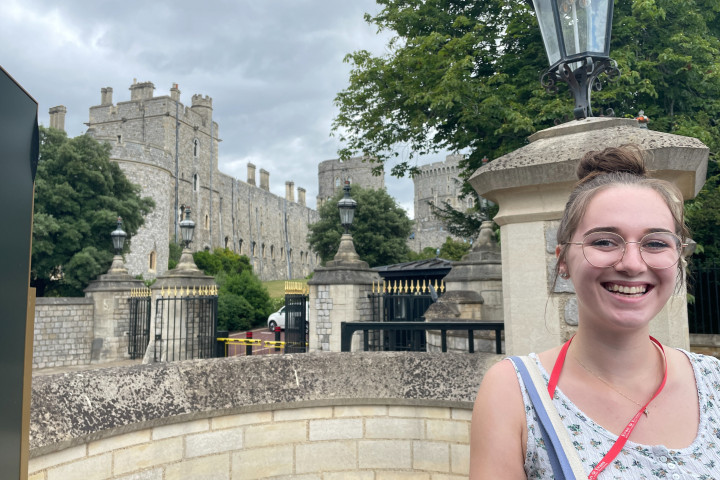 Abbie Lindblade visited Windsor Castle while in the U.K. for an internship.
