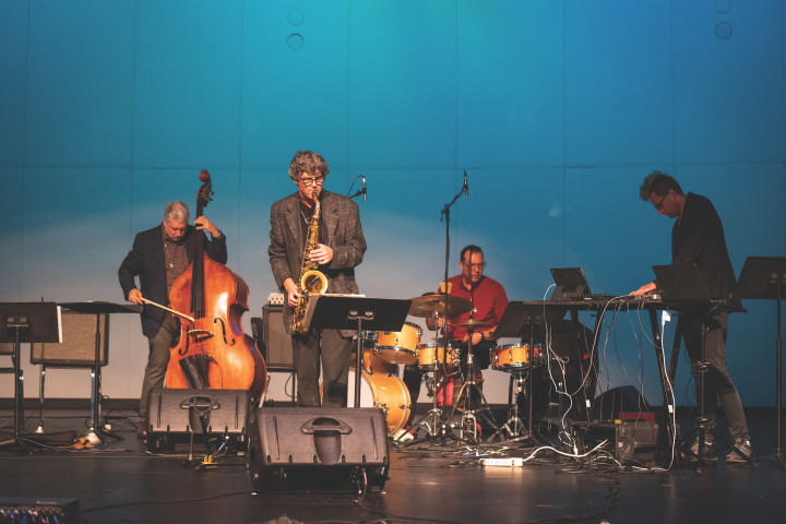 The Western Jazz Collective on stage.