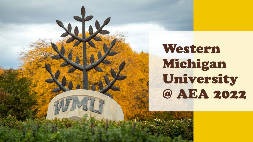 WMU seal sculpture in front of fall colors