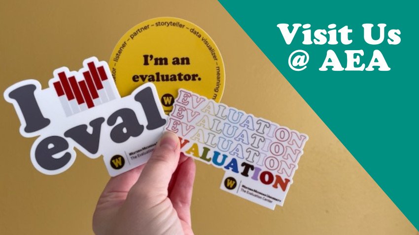 Three WMU vinyl stickers with Visit Us text overlay