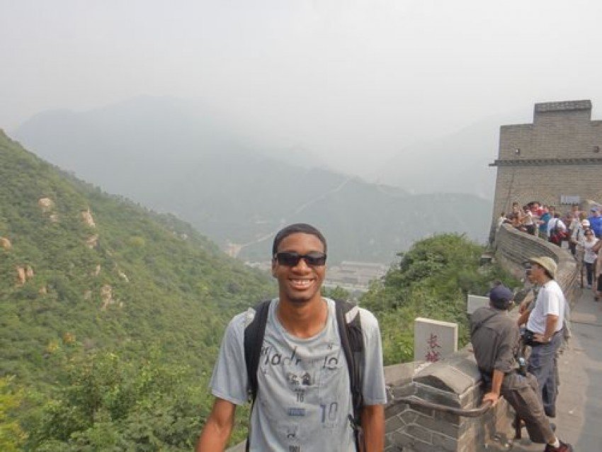 Clifford Pulley III on the Great Wall of China.