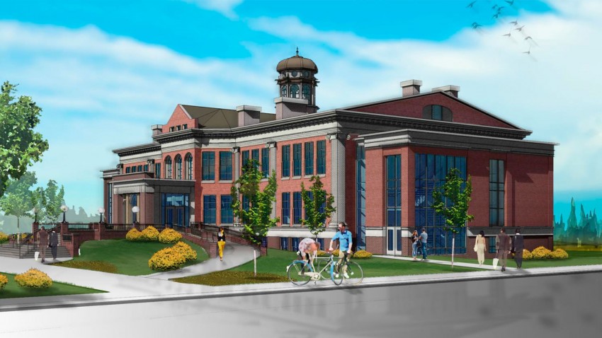 Graphic depicting the completed Heritage Hall.