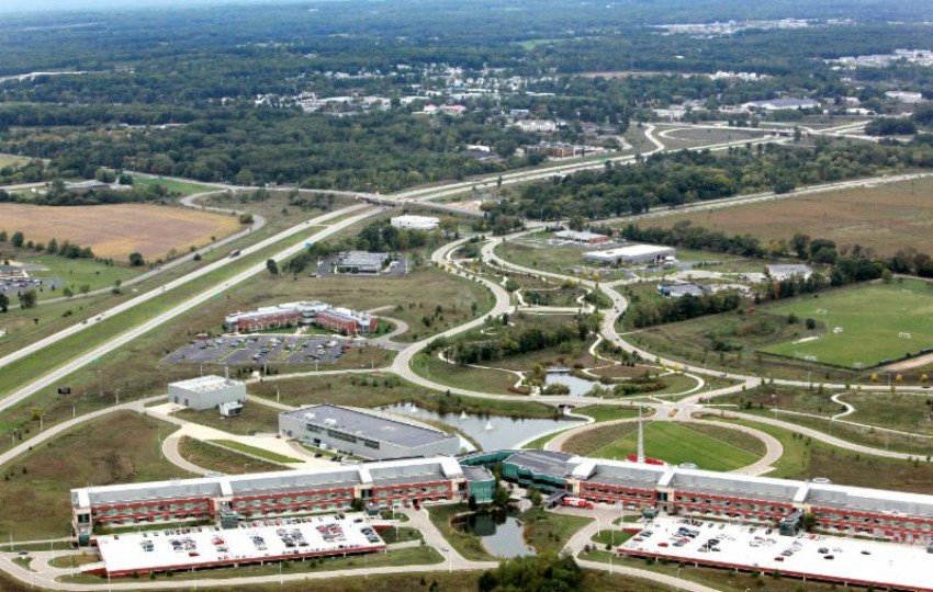 Aerial photo of WMU Business Technology and Research Park.