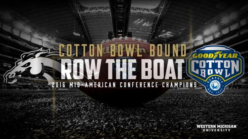 WMU football Broncos, 2016 MAC football champions, are Cotton Bowl bound.