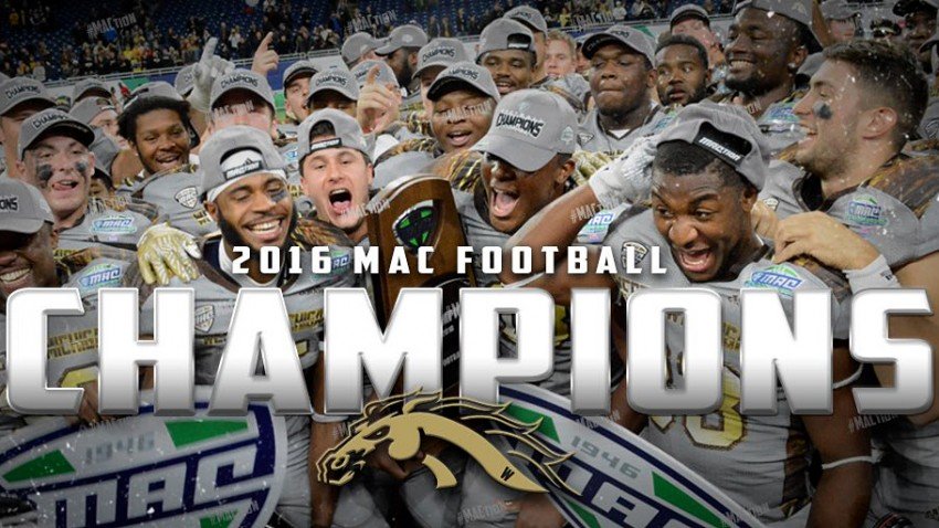 WMU Broncos, 2016 MAC football champions.