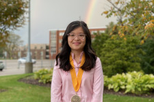 Photo of first-year honors student Nancy Chau.