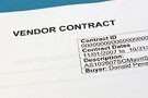 Image of vendor contract.