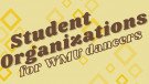 gold and brown graphic with the words Student Organization for WMU Dancers.