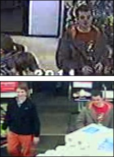 Photo of suspect wanted for larceny and credit card fraud.