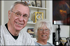 Photo of Dr. Arnie Johnston and Deborah Percy.