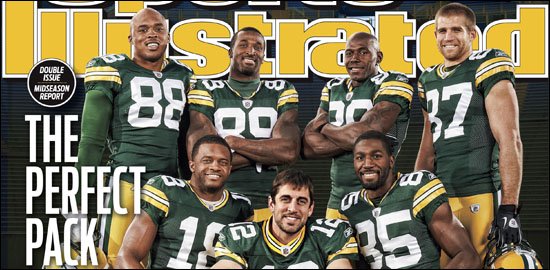 Photo of Greg Jennings on Sports Illustrated cover.