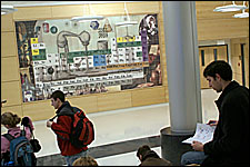 Photo of interior of new Chemistry Building.