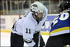 Photo of Mark Letestuin action at Lawson Ice Arena.